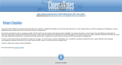 Desktop Screenshot of cinemanotes.com